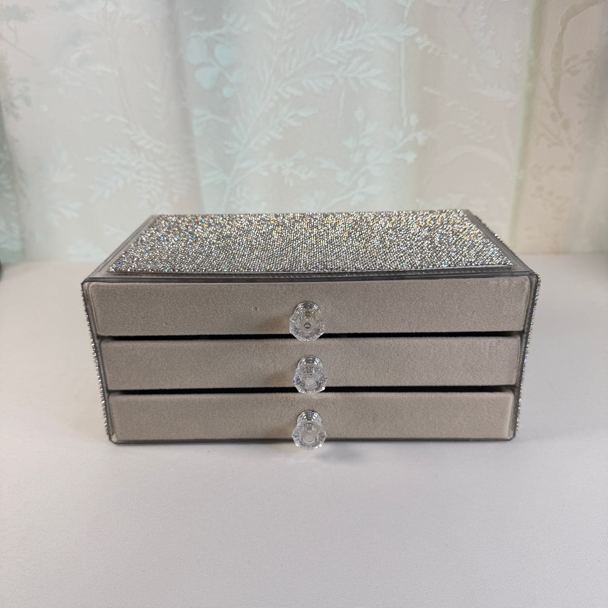 Three-Layer Sparkly Jewelry Box ✨